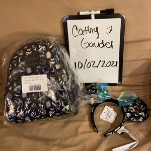 BNWT NBC Disney Parks Loungefly backpack and matching ears